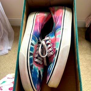 Used Tie Dye Vans Sneakers
